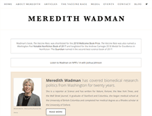 Tablet Screenshot of meredithwadman.com